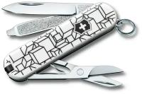 Нож-брелок Victorinox Classic Cubic Illusion 58 мм, 7 функций 0.6223.L2105