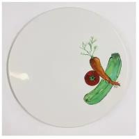 Блюдо керамическое сервировочное плоское Ceramiche Noi Vegetables, 33 см