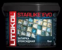 Затирка для плитки двухкомпонентная на эпоксидной основе Litokol Starlike EVO (5кг) S.240 moka