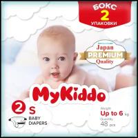 MyKiddo подгузники Premium S, до 6 кг, 24 шт., 2 уп