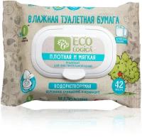 Биоразлагаемая влажная туалетная бумага Ecologica, 42 шт