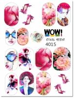 I am WOW Слайдер водные наклейки для ногтей Стиль Весна, Девушки, Туфельки Мода Модные Цветы декор на ногти для дизайна