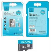 Карта памяти USAMS Micro SD Class 10 + SD адаптер ( 16GB )