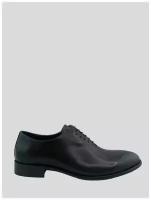 Туфли мужские из натуральной кожи на невысоком квадратном каблуке с вертикальным швом (4774)