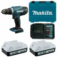 Дрель-шуруповерт аккумуляторная 42Нм G-series 18В, 2х1,5Ач, з/у, Makita HP488DWE