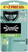 Wilkinson Sword Xtreme3 Sensitive / Бритвенный одноразовый станок ( 8 шт.)