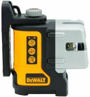 DeWalt DW089CG Нивелир лазерный с ЗЕЛ.лучом в чемодане(4 бат.АА,,20м/50м,3 луча, +/-3мм)