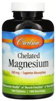 Carlson Labs Carlson Chelated Magnesium Glycinate (Хелатный глицинат магния) 200 мг 180 таблеток