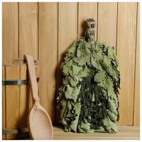 Сима-ленд Веник для бани дубовый с крапивой 0.3 кг зеленый