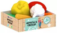 Набор продуктов игрушечный, набор овощи в ящике, 7 предметов