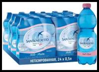 Минеральная вода San Benedetto / Сан Бенедетто негазированная ПЭТ 0.5 л (24 штук)