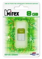 Флешка Mirex Arton Green 8 Гб usb 2.0 Flash Drive - зеленый