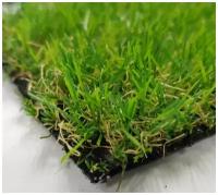 Трава искусственная ландшафтная 20 мм 1м*1м, зеленая / искусственный газон / рулонный газон