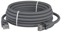 GCR Патч-корд прямой 30.0m UTP кат.6, серый, 24 AWG, литой, ethernet high speed, RJ45, T568B