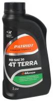 Масло минеральное PATRIOT G-Motion HD SAE 30 4Т TERRA 1 литров / моторное