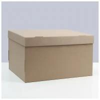 Коробка складная, крышка-дно, бурая, 35 х 25 х 20 см (5шт.)
