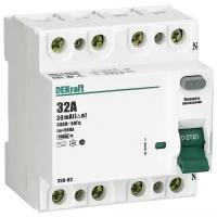 DEKraft выключатель дифференциального тока 4П 16А 30мА тип AC УЗО-03 6кА