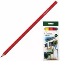 Цветные карандаши Сонет ЗХК Невская палитра, 24 цвета (13141433)