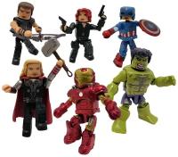 Игровой набор из 6 фигурок Марвел Мстители Marvel: The Avengers Minimates Gift Set