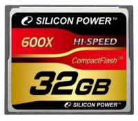 Карта памяти Compact Flash 32Gb Silicon Power <600x> SP032GBCFC600V10