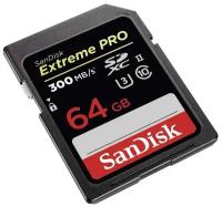 Карта памяти SanDisk SDXC 64GB Extreme PRO UHS-II V90 300MB/s