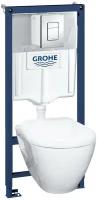 Инсталляция для унитаза 4 в 1 GROHE Solido Perfect с подвесным унитазом (39186000)