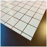 Декоративная пленка для окон и перегородок USB PF 01-1 (рулон 1,52х3 метра) узор белые квадраты витражная пленка для стекла