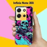 Силиконовый чехол на Infinix Note 30i Череп / для Инфиникс Ноут 30ай