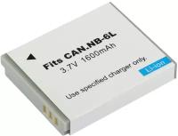 Аккумулятор для фотоаппарата Canon NB-6L, NB-6LH, 3,7V, 1600mAh код mb077154