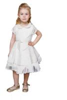 Платье праздничное, LUGU, цвет кремовый, размер 104