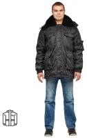 Спец. одежда Куртка охранника зимняя мужская з42-КУ, черный (размер 60-62, рост 182-188)