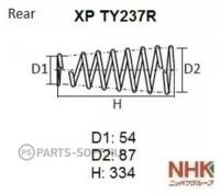 Пружина Ходовой Части NHK арт. XPTY237R