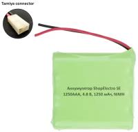 Аккумулятор ShopElectro SE1250ААА, 4.8 В, 1250 мАч/ 4.8 V, 1250 mAh, NiMH, с коннектором Tamiya (1)