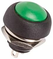 Выключатель-кнопка Rexant Micro (ON)-OFF зеленая (250В 1А (2с)) без фиксации {36-3053}