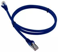 Патч-корд RJ45 - RJ45, 4 пары, FTP, категория 6, 0.5 м, синий, LSZH, LANMASTER LAN-PC45/S6-0.5-BL