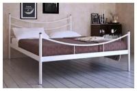 Кровать двуспальная Luna металлическая 120х200 Red&Black белый