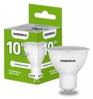 IEK GENERICA PAR16 GU10 10W(1000lm) 3000K 2K 50x52 матов. LL-PAR16-10-230-30-GU10-G