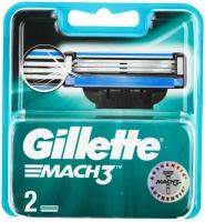Сменные кассеты Gillette Mach3, черный, 2 шт