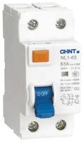 УЗО CHINT NL1-63 6kA 2P 300mA тип AC, 63 А, 2 полюса