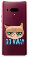 Силиконовый чехол на HTC U12 Go Away / для НТС Ю12