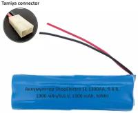 Аккумулятор ShopElectro SE1300АА, 9.6 В, 1300 мАч/ 9.6 V, 1300 mAh, NiMH, с коннектором Tamiya (3)