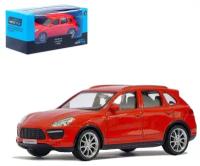 Машина металлическая ТероПром 4843676 PORSCHE CAYENNE TURBO, 1:43, цвет белый