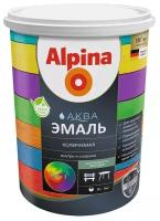 Эмаль акриловая Alpina Аква, шелковисто-матовая, база 3, бесцветная, 2,35 л