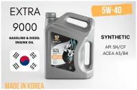 Масло моторное ZIPLIX EXTRA 9000 5W40 (4л.) синтетика Корея ACEA A3/B3, A3/B4, API SN/CF; MB 229.3; VW 502.00/505.00/ RN0700/RN0710 / 400540004