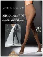 Колготки Argentovivo Microtouch, 70 den, размер 4, бежевый