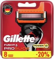 Сменные Кассеты Для Мужской Бритвы Gillette Fusion ProGlide Power, с 5 лезвиями, с точным тримммером для труднодоступных мест, для гладкого бритья надолго, 8 шт