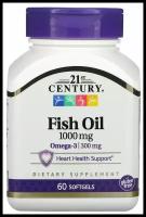 21st Century, Fish Oil, 1000 mg, 60 капсул