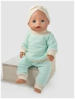 Одежда для куклы Беби Бон (Baby Born) 43см, Rich Line Home Decor, Х-992/Менто-экрю