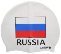 Шапочка для плавания Larsen Russia белый