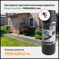 Тротуарная противоскользящая дорожка Alegria outdoor 5000x600x5 мм 50.6.5AO.Bc